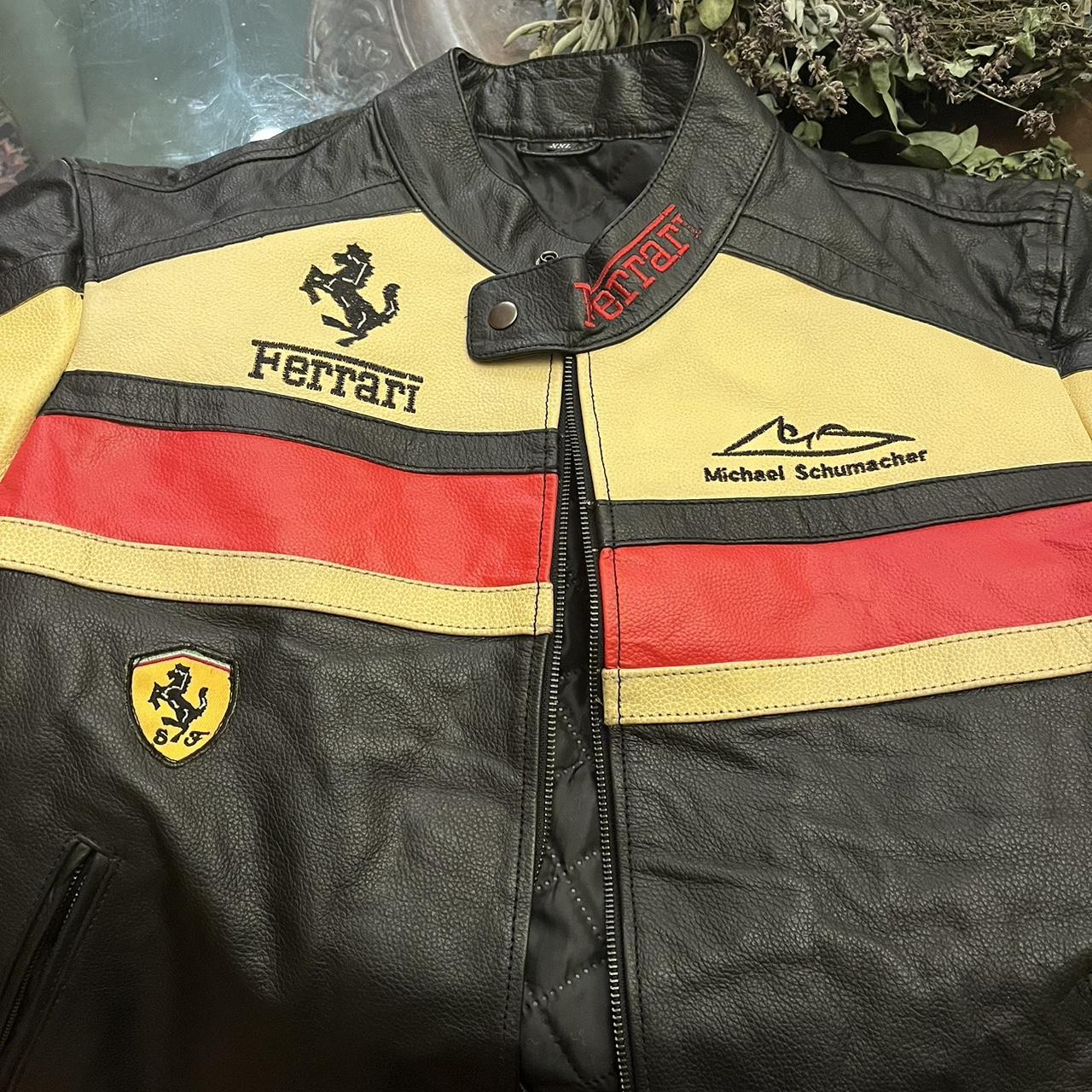 Ferrari Men's Black and Red Jacket