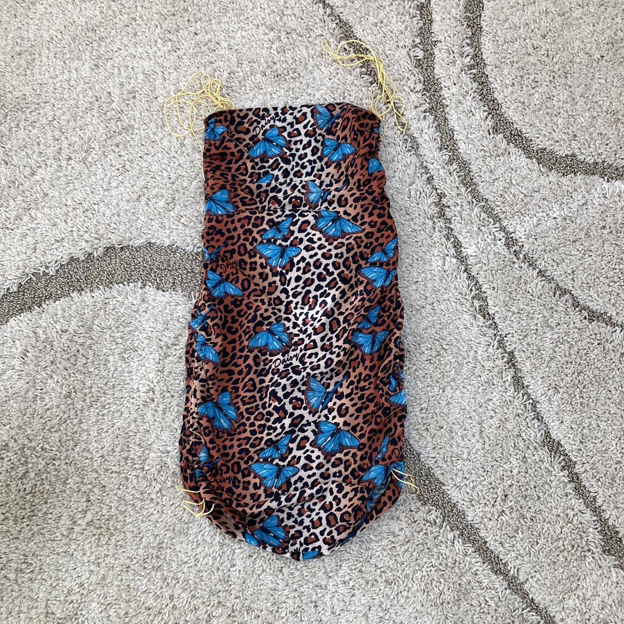 Price drop! Daisy Tv Butterfly Ruched Dress Worn... Depop