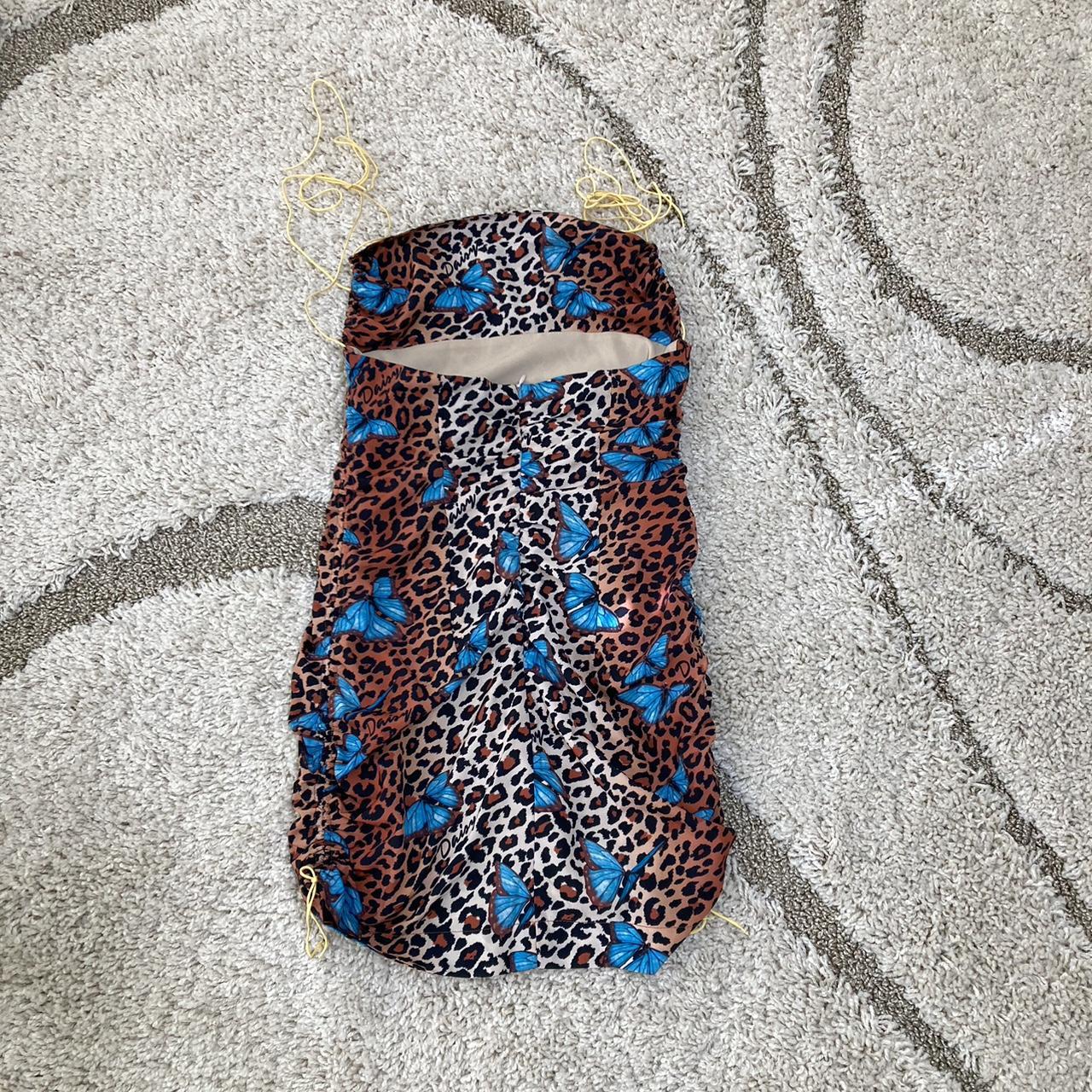 Price drop! Daisy Tv Butterfly Ruched Dress Worn... Depop