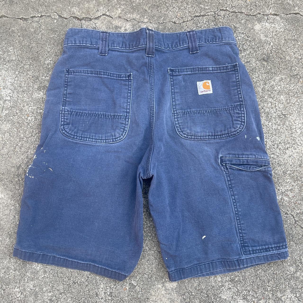 Carhartt Men's Navy Shorts Depop