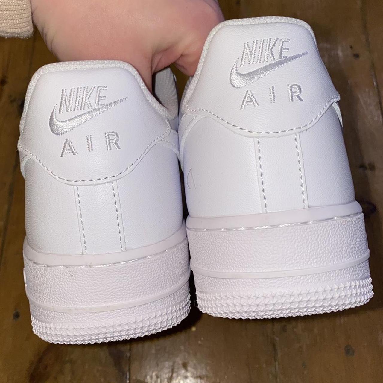 Nike white Air Force 1, size 6.5. Perfect condition... - Depop