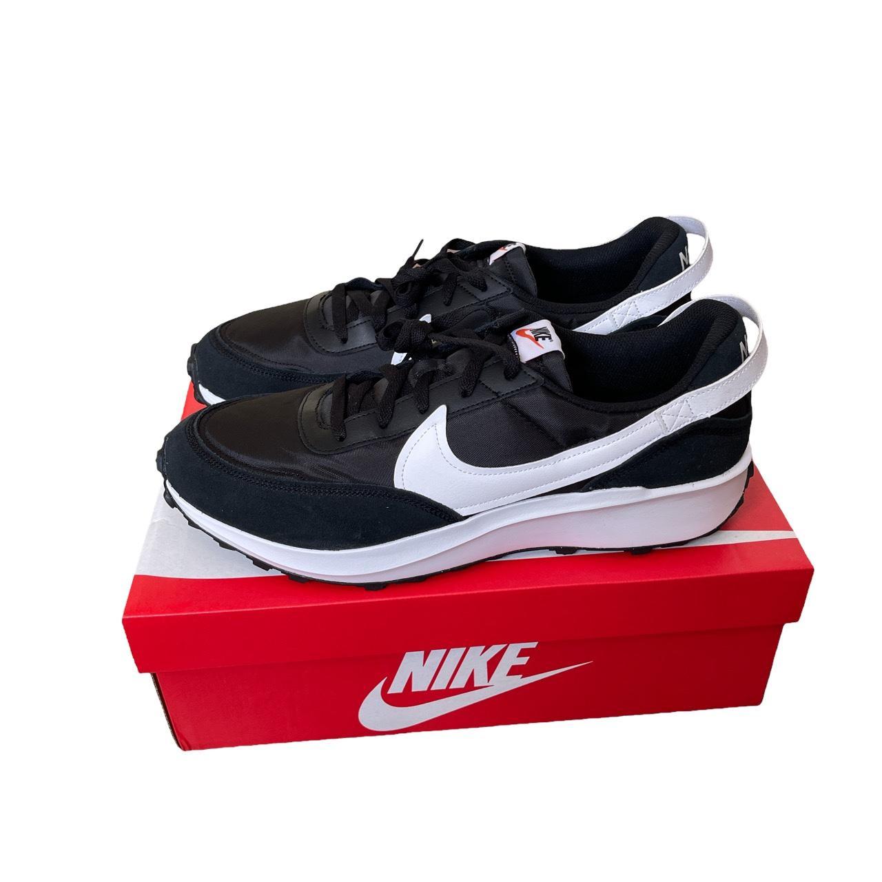 Nike Men's Black and White Trainers Depop