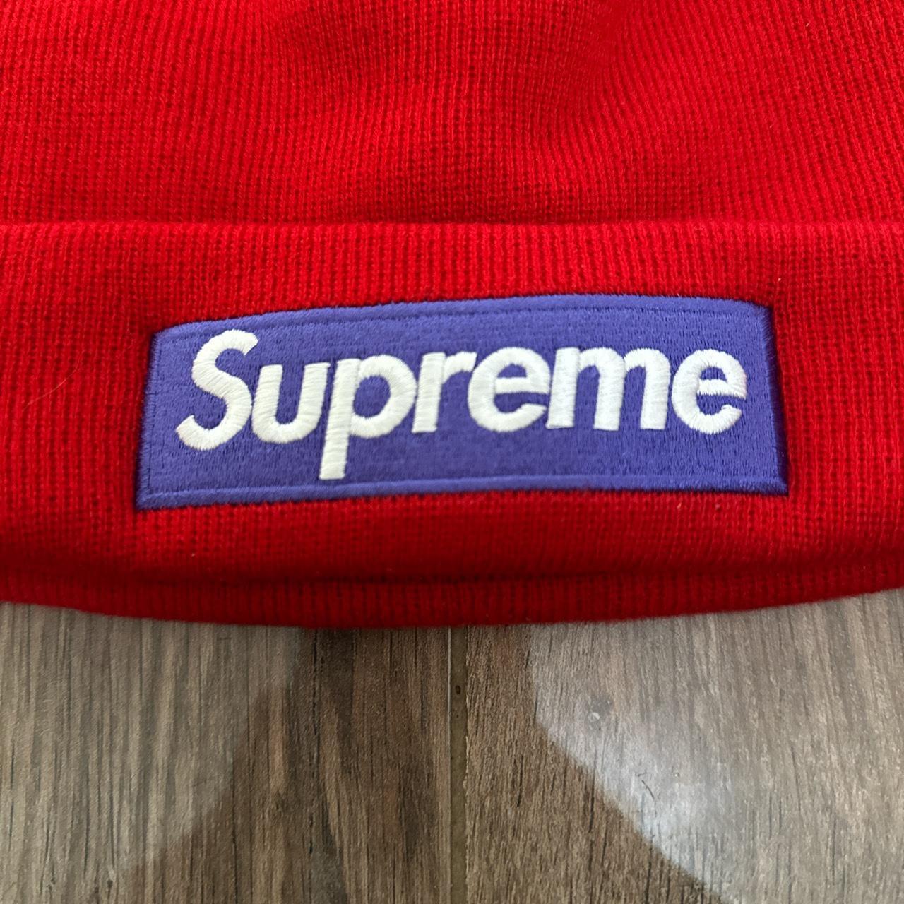 Supreme New Era Box Logo Beanie (FW17) Condition... Depop