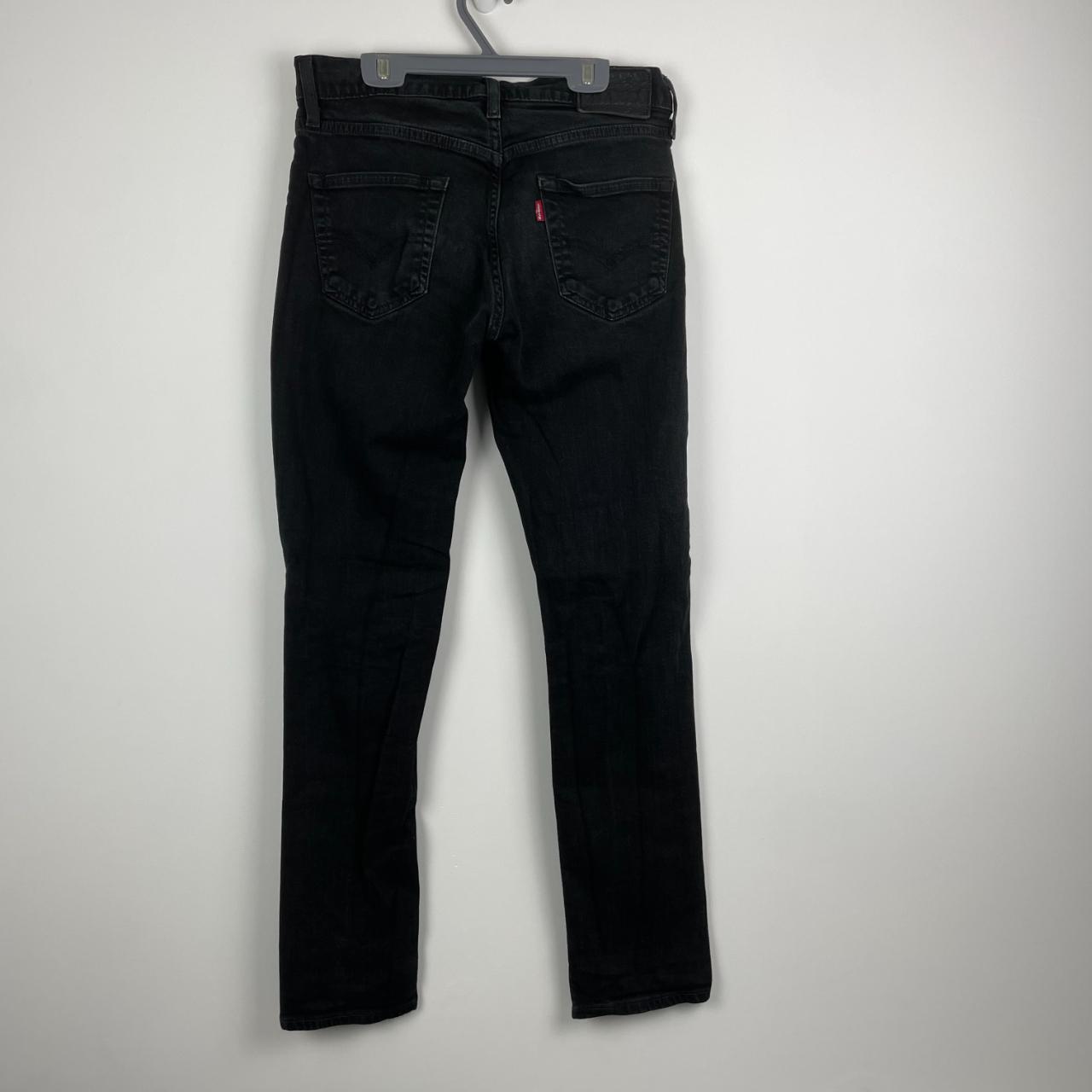 Vintage Levis 511 BIG E Zip Fly Mens Black Denim