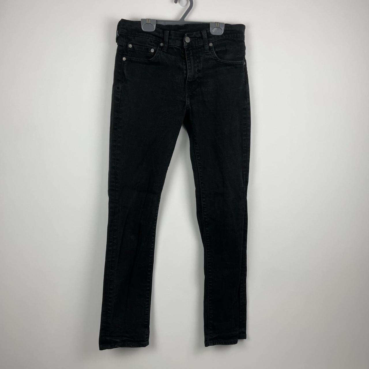 Vintage Levis 511 BIG E Zip Fly Mens Black Denim...