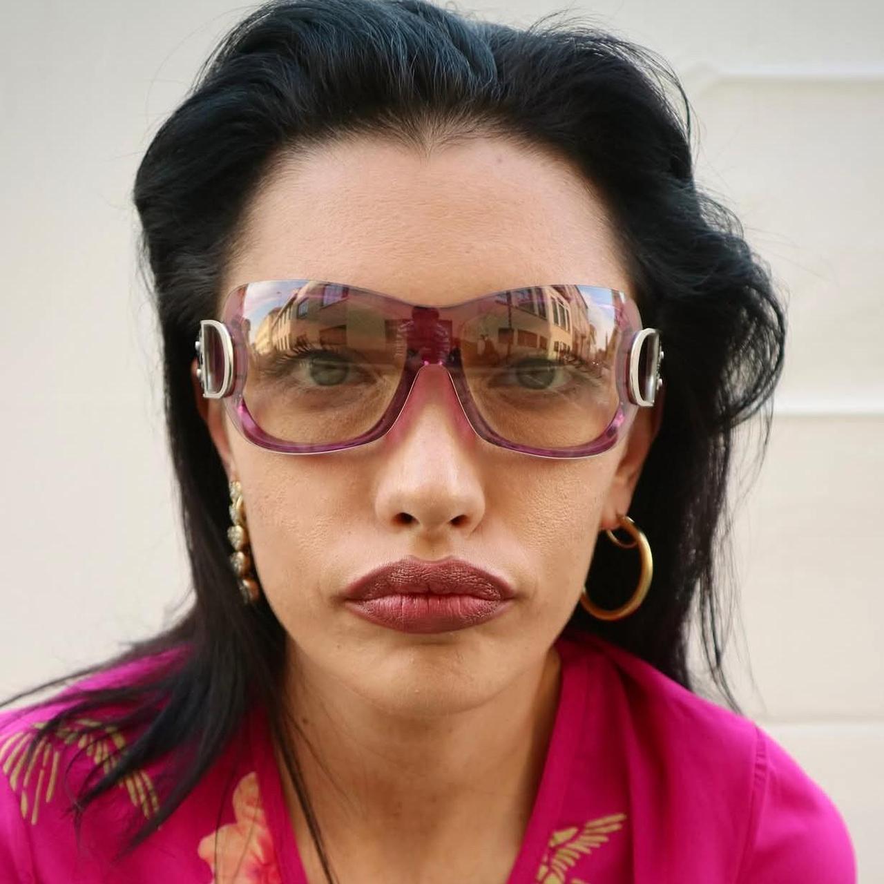 小物 00s archive Christian Dior Cyber y2k.. Y2K Christian Dior Overshine 2 Sunglasses Orange – Vintage