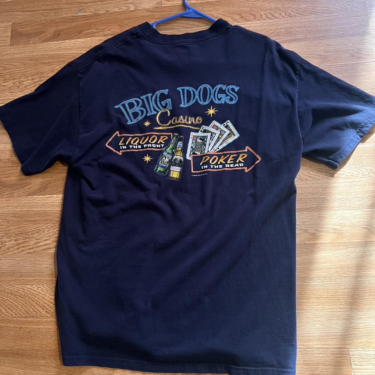 Vintage Big authentic Dogs Strikes again! Navy Blue Men's T Shirt L