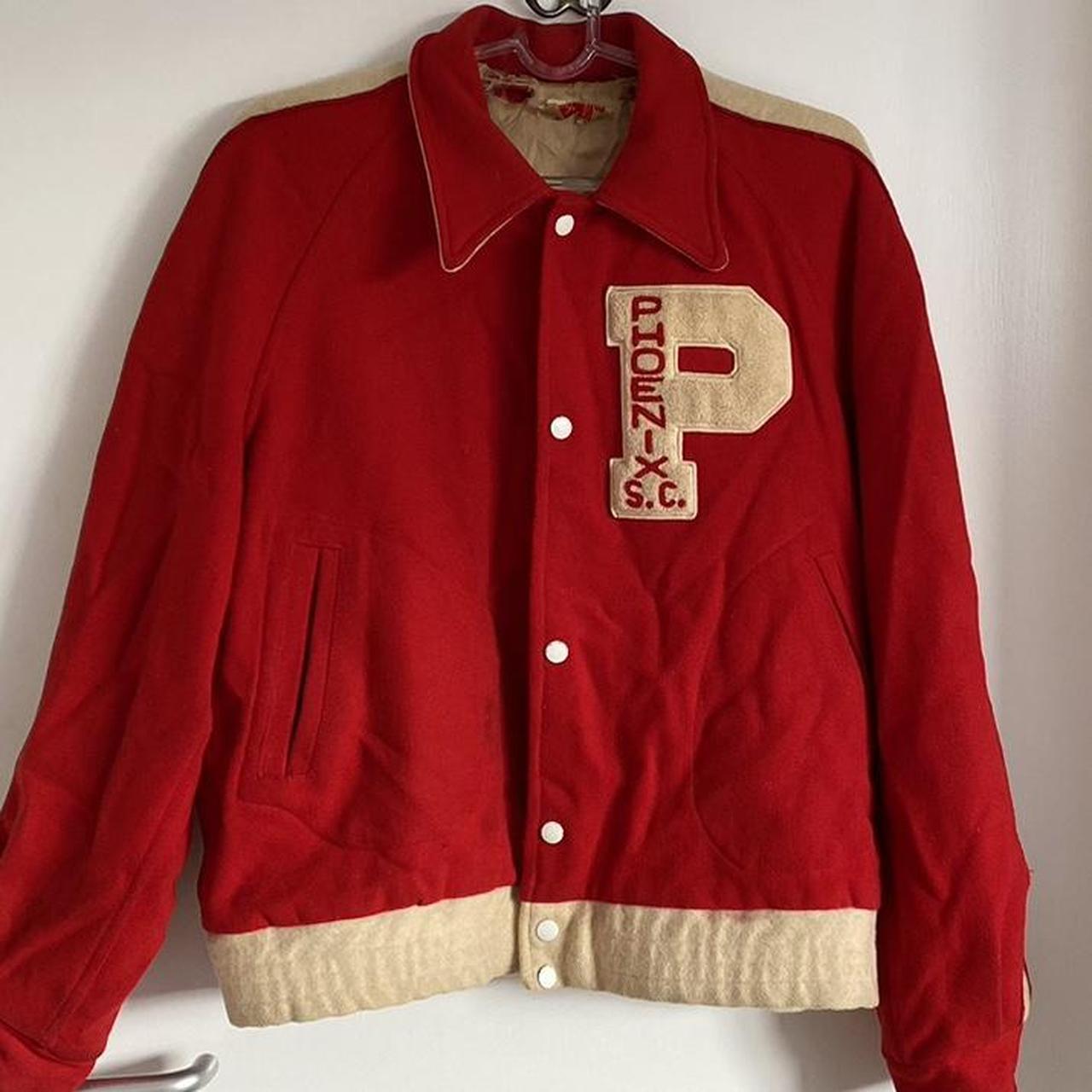Vintage Varsity jacket ⭐️🌟⭐️ general ware visible in... - Depop