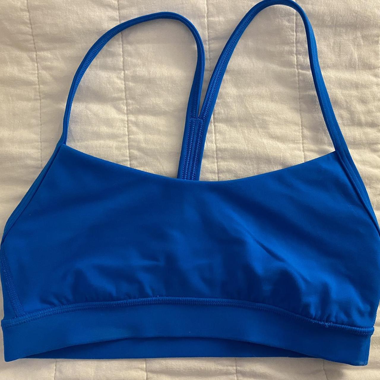 bright blue Lululemon Y sports bra size 4, retail... - Depop