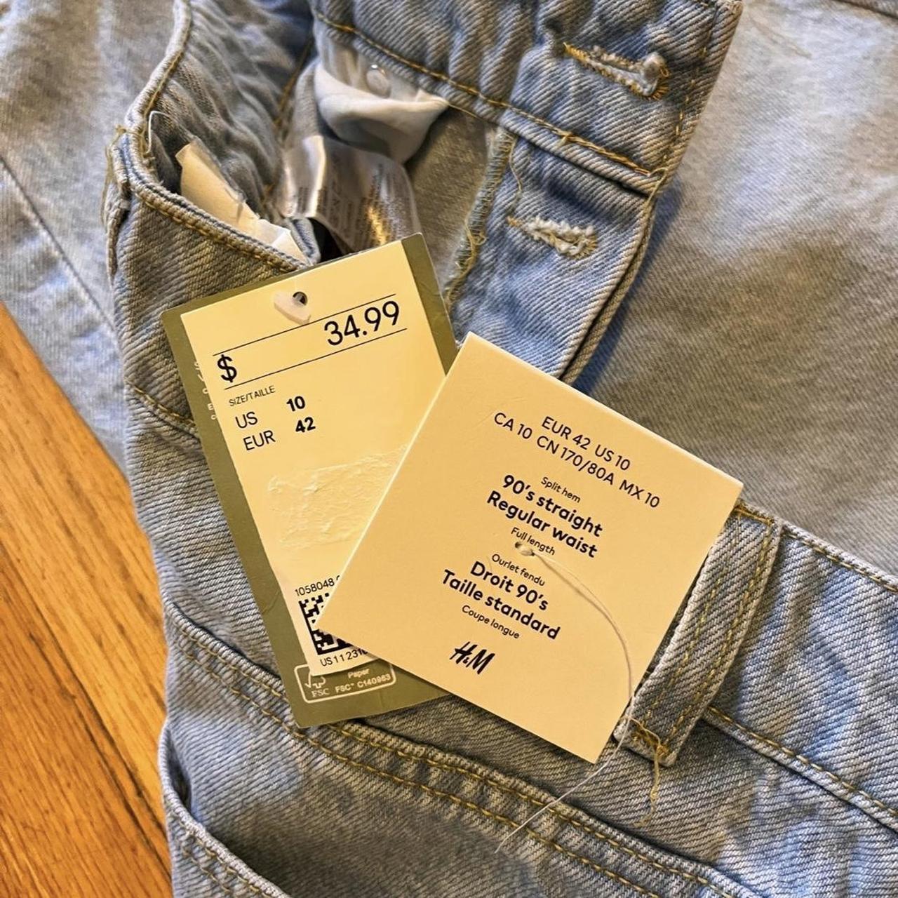 forever 21 light denim 90’s straight jeans. brand... - Depop