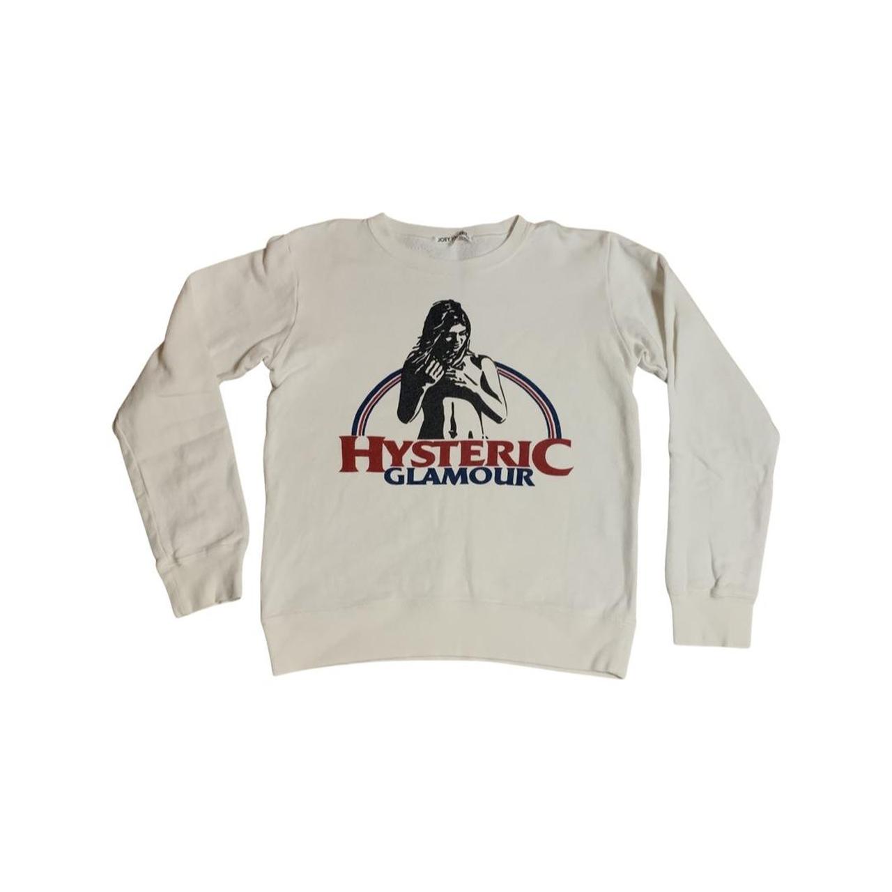 Hysteric Glamour Men's White and Red Sweatshirt
