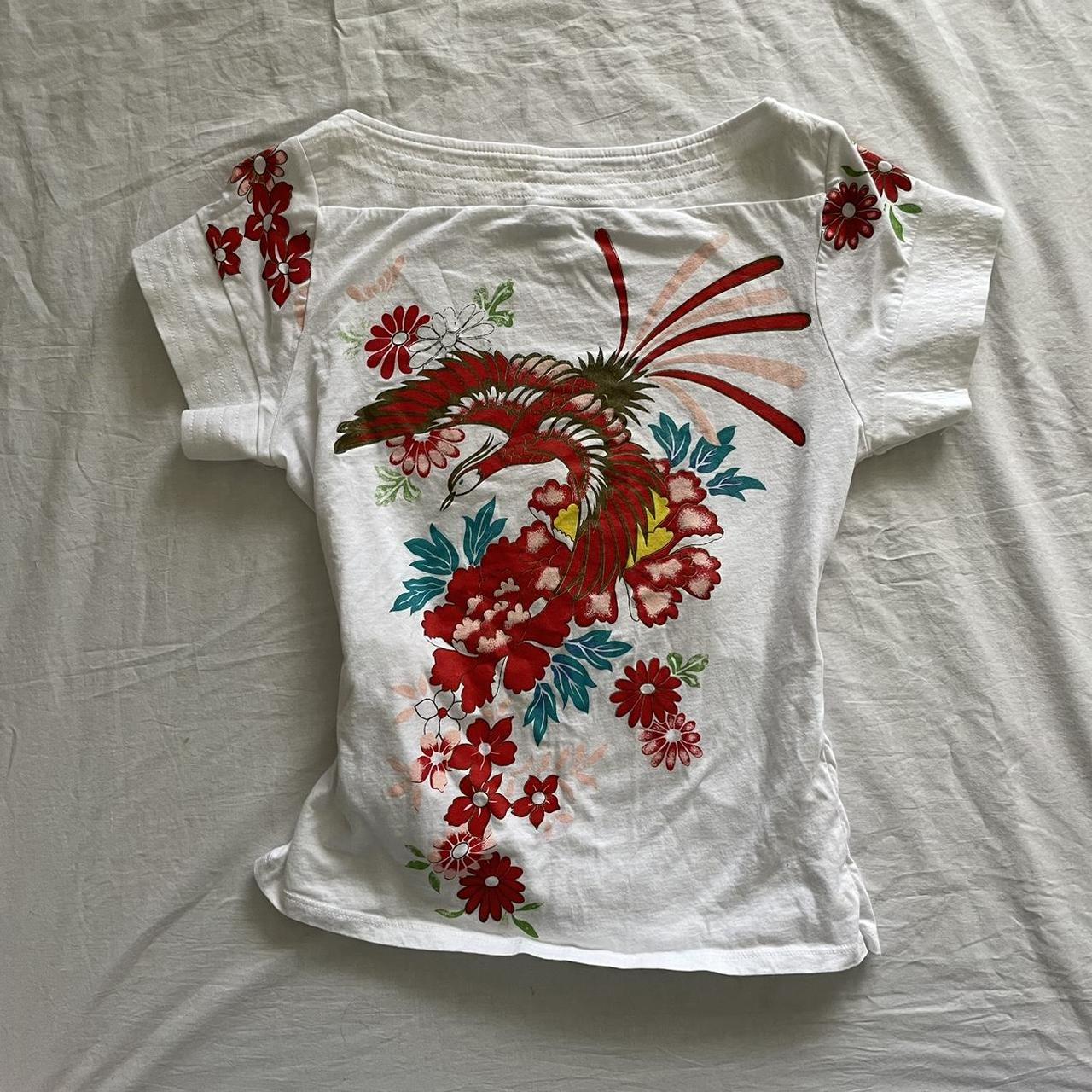 Delia's Women's White and Red Shirt