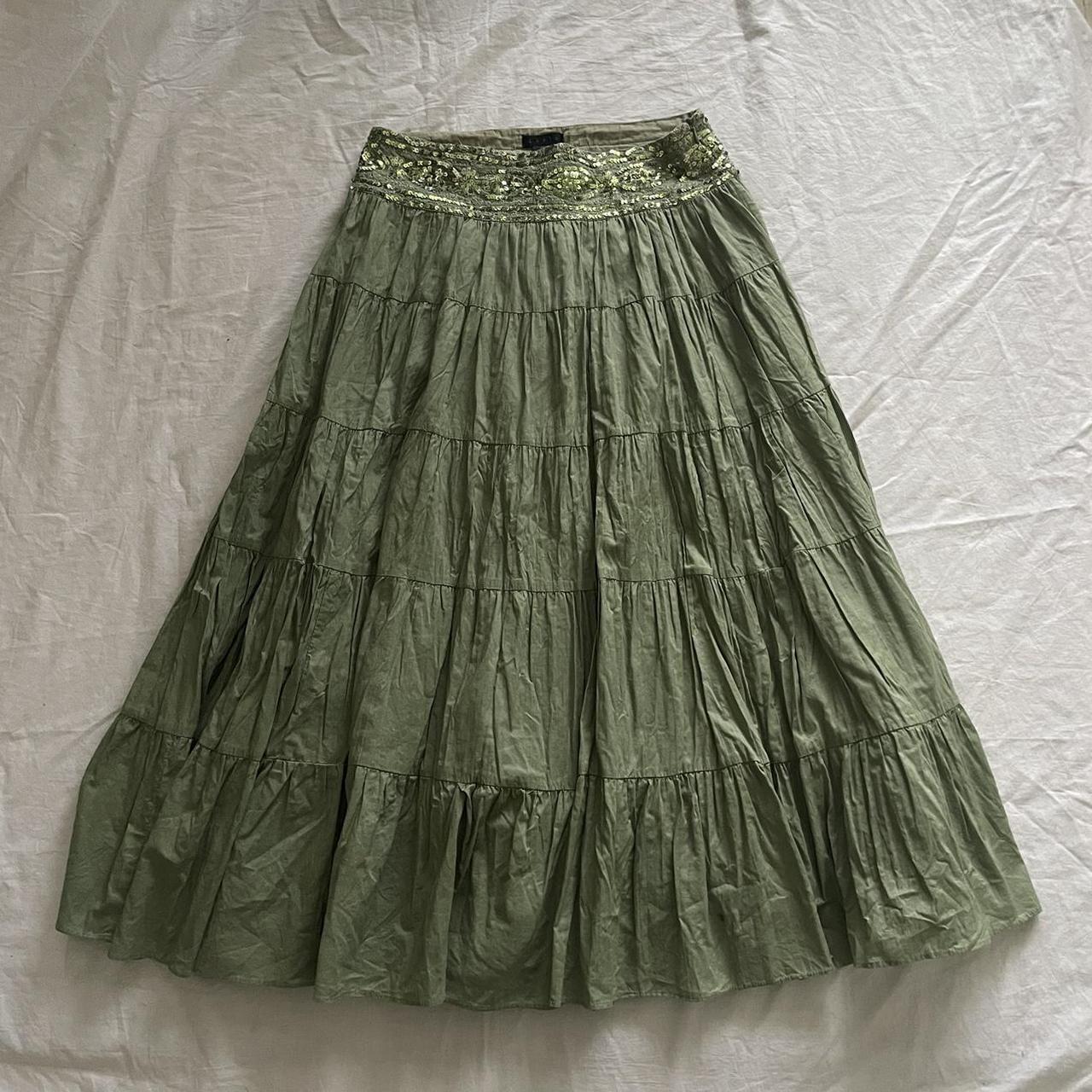 Women's Green Skirt | Depop