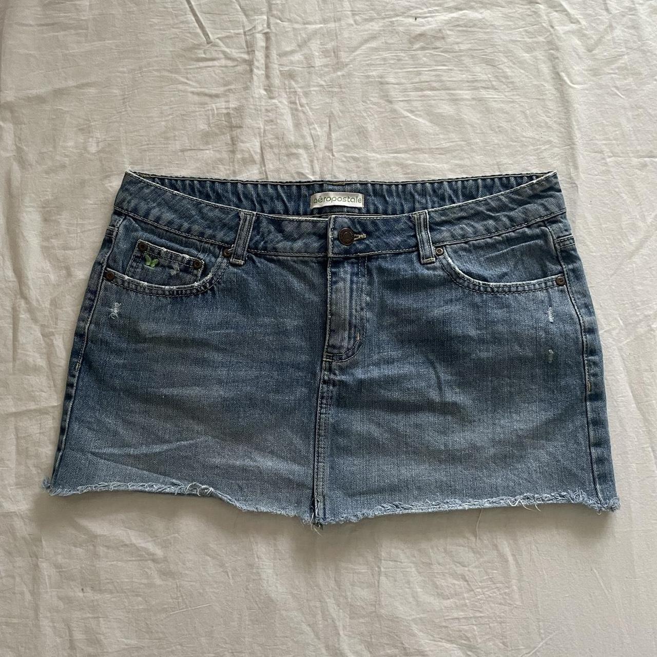 Aeropostale Women's Blue Skirt | Depop