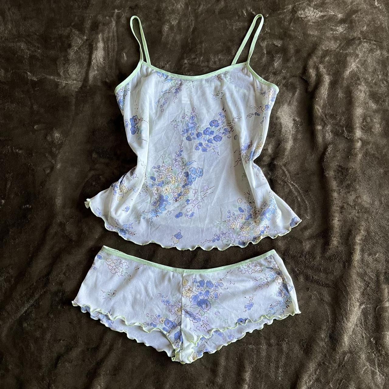 Coquette dainty sheer sleep set. Cami top and... - Depop