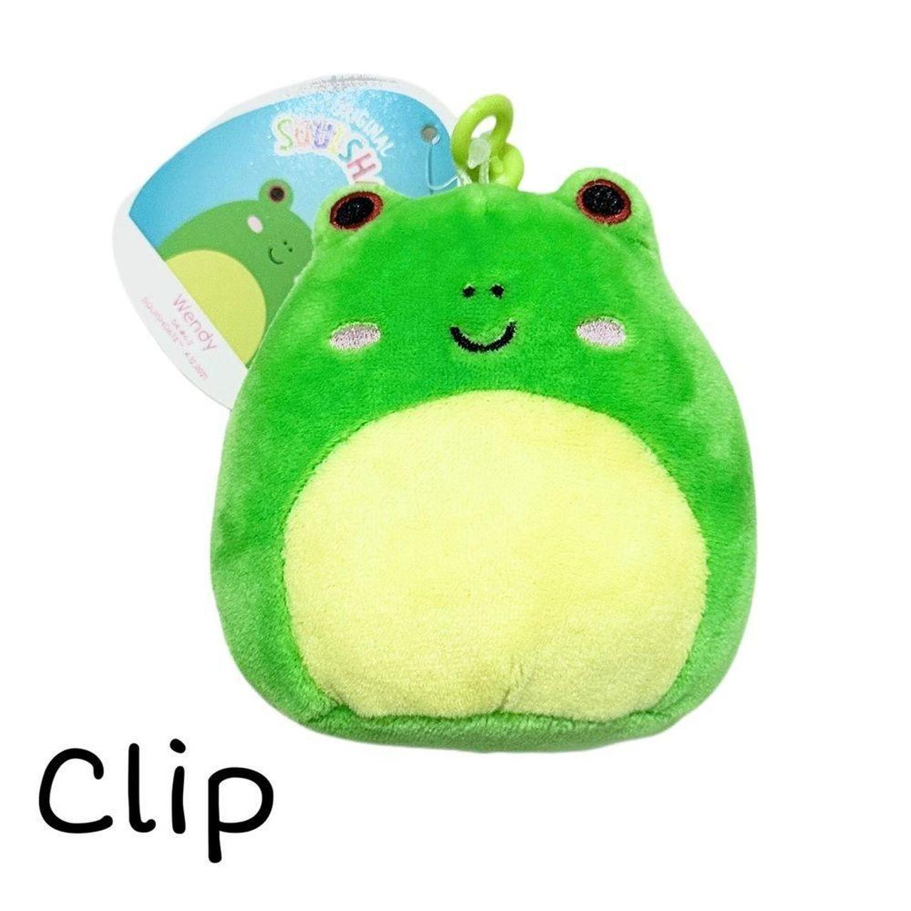 Wendy the frog Squishmallow clip with red eyes - Depop
