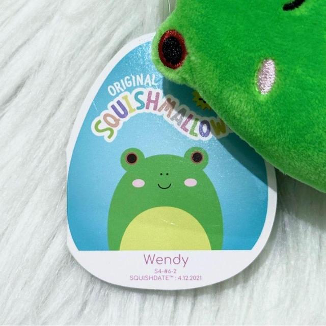 Wendy the frog Squishmallow clip with red eyes - Depop