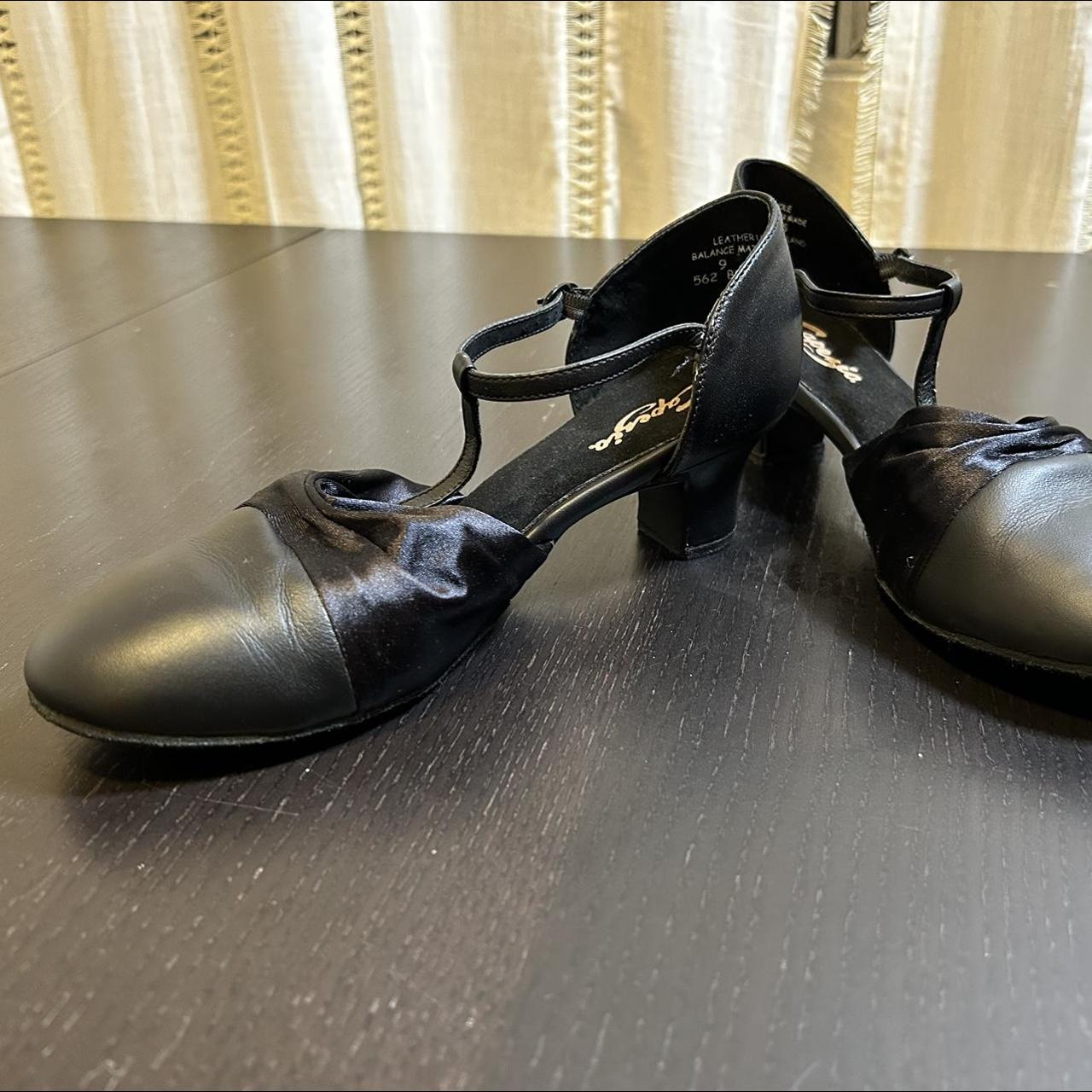 Black Capezio brand character heel dance shoes, only... Depop