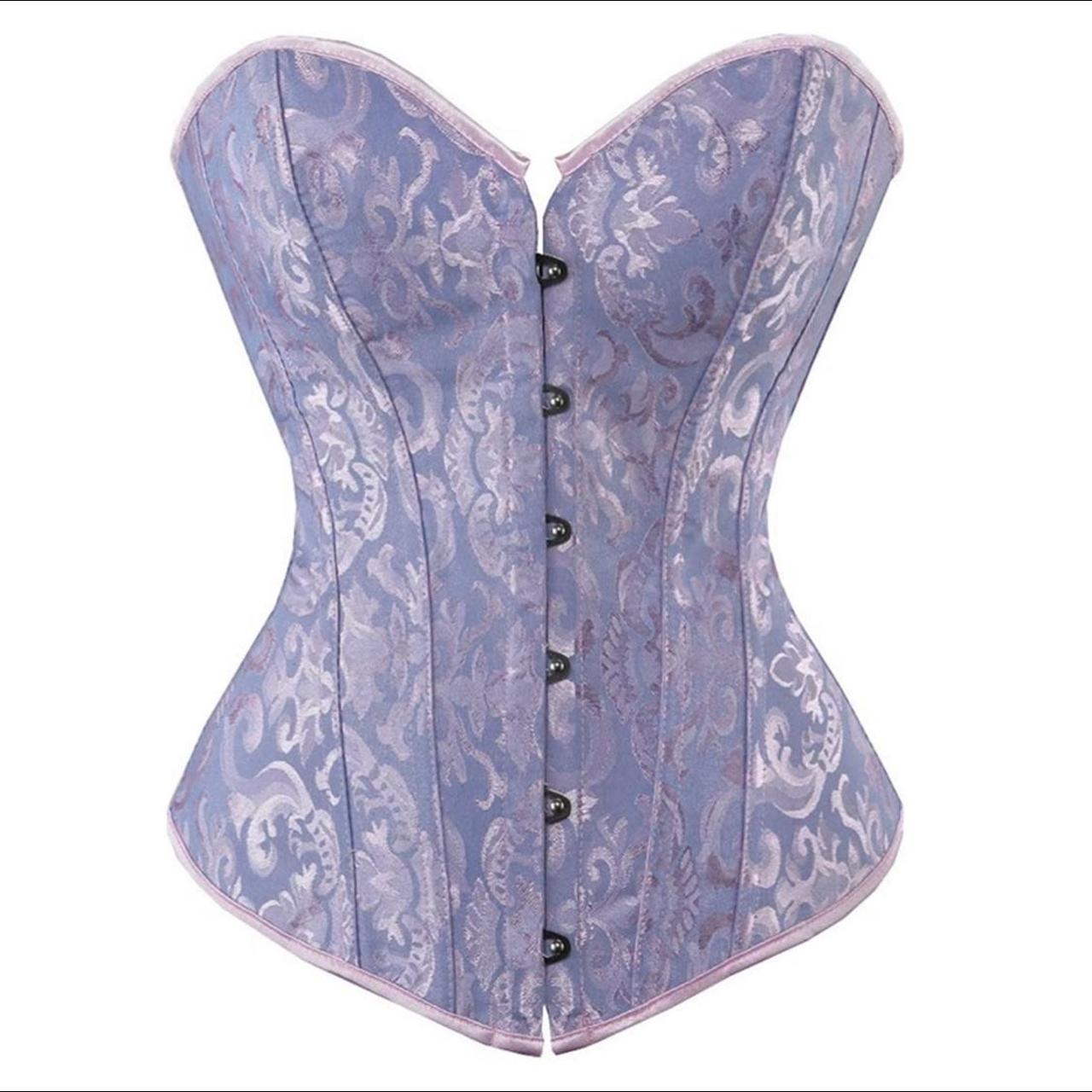 Women’s Purple and Pink Corset | Depop