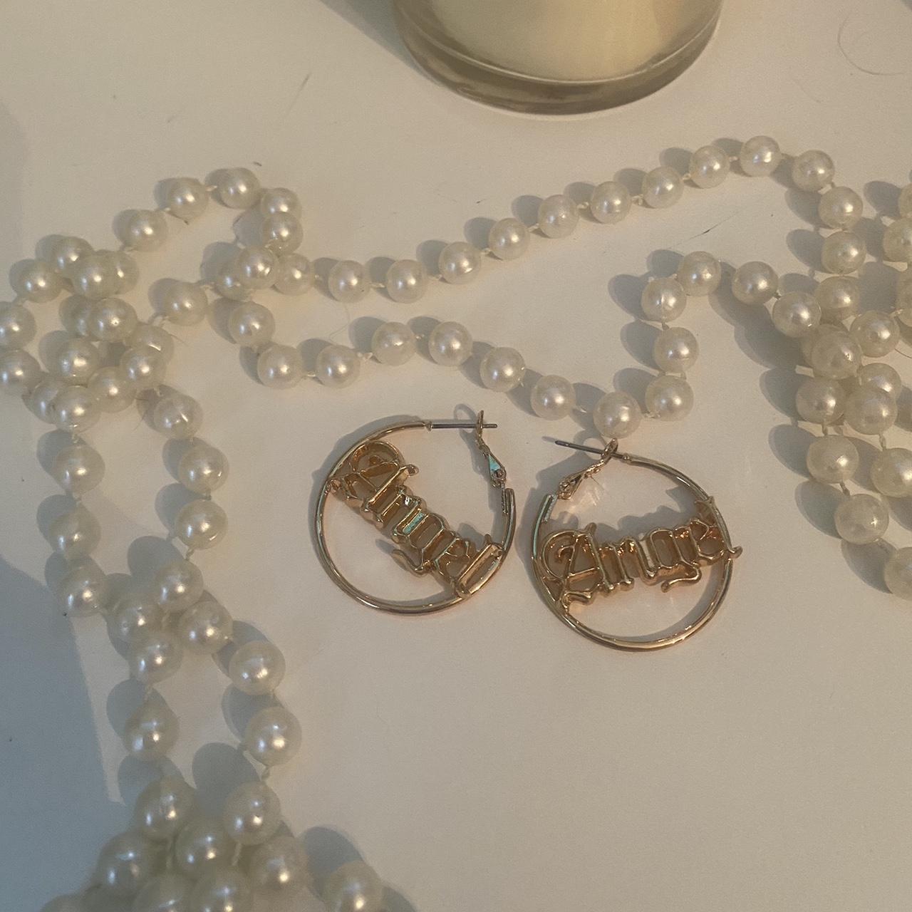 “Angel” Hoop Earrings Some cute little gold hoop... Depop