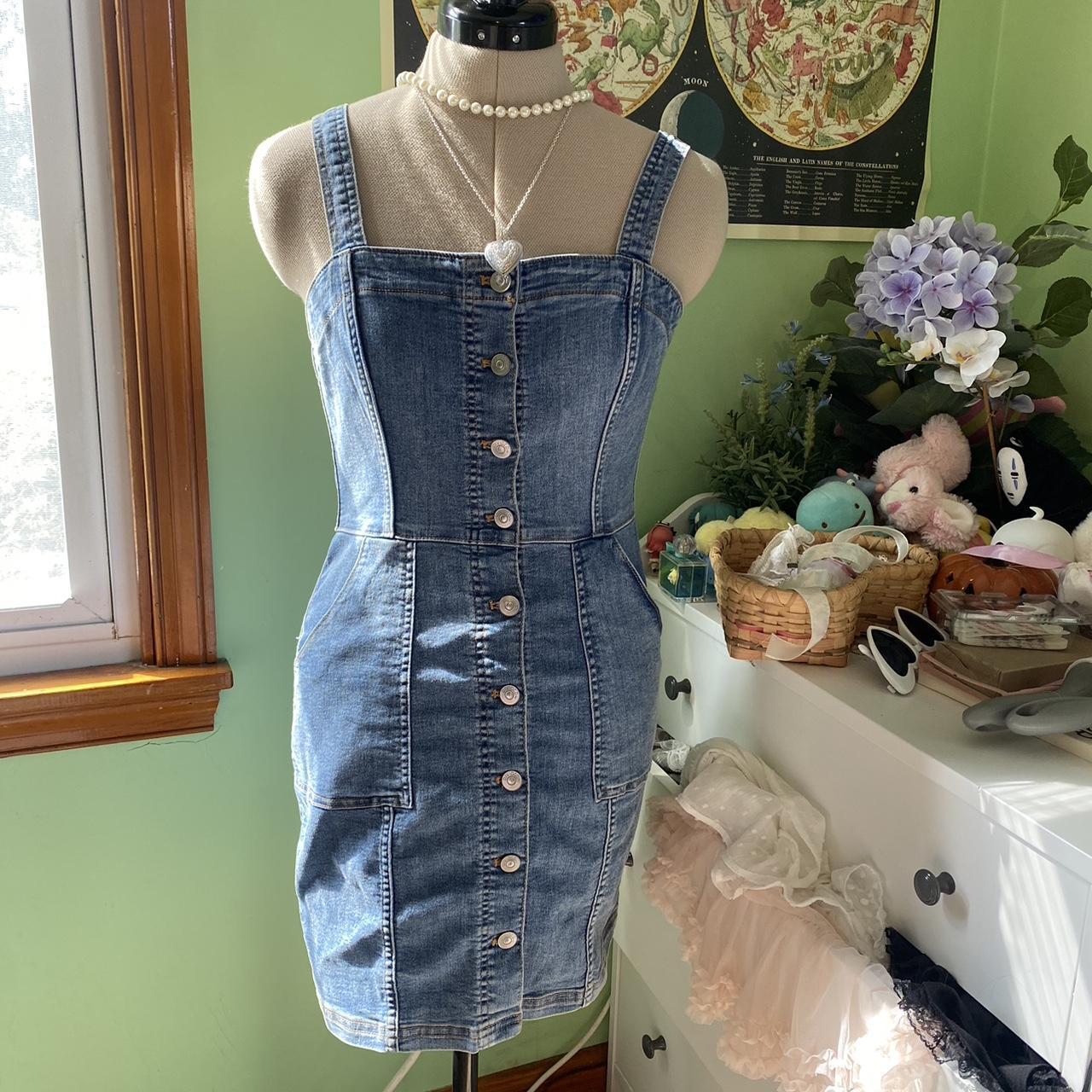 H&m discount denim pinafore