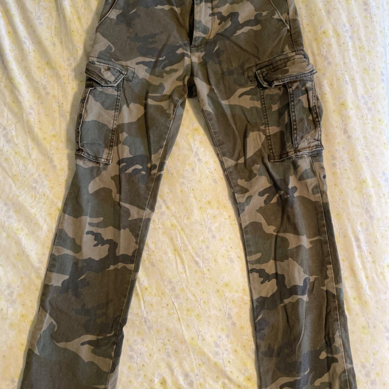 Cargo Camo Pants Brand: Bullhead Denim Co. Size:... - Depop