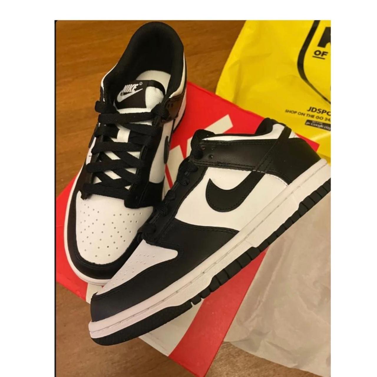 Nike Black and White Trainers Depop