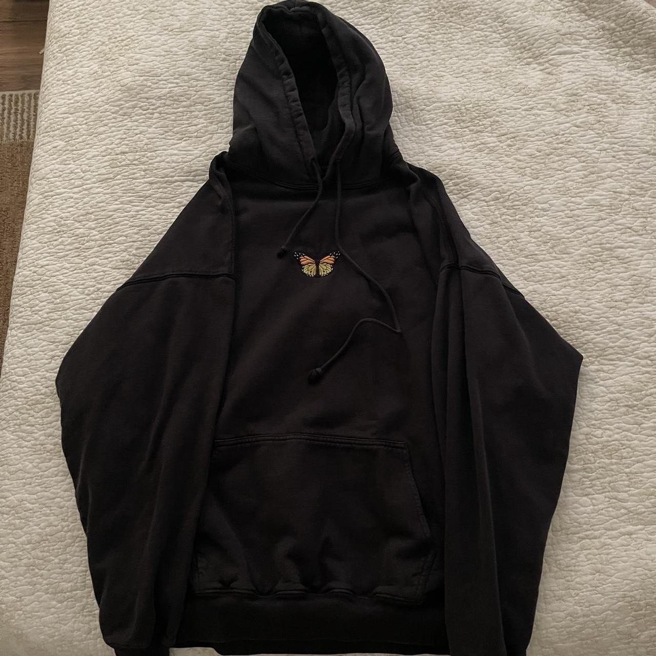 Brandy Melville Women's Black Hoodie | Depop