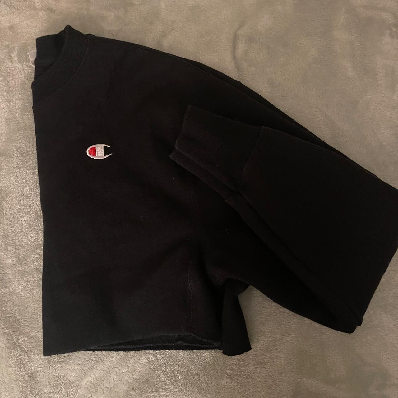 Champion Women's Black Jumper | Depop