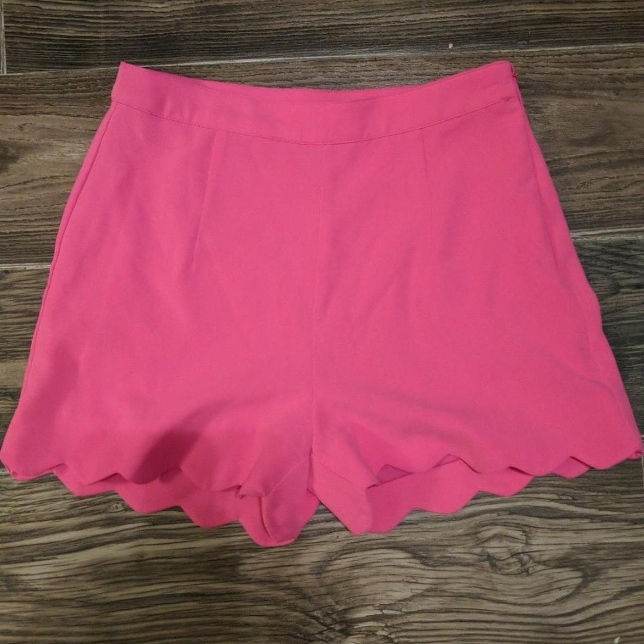 Pink high waisted shorty shorts. Reminds me of... - Depop