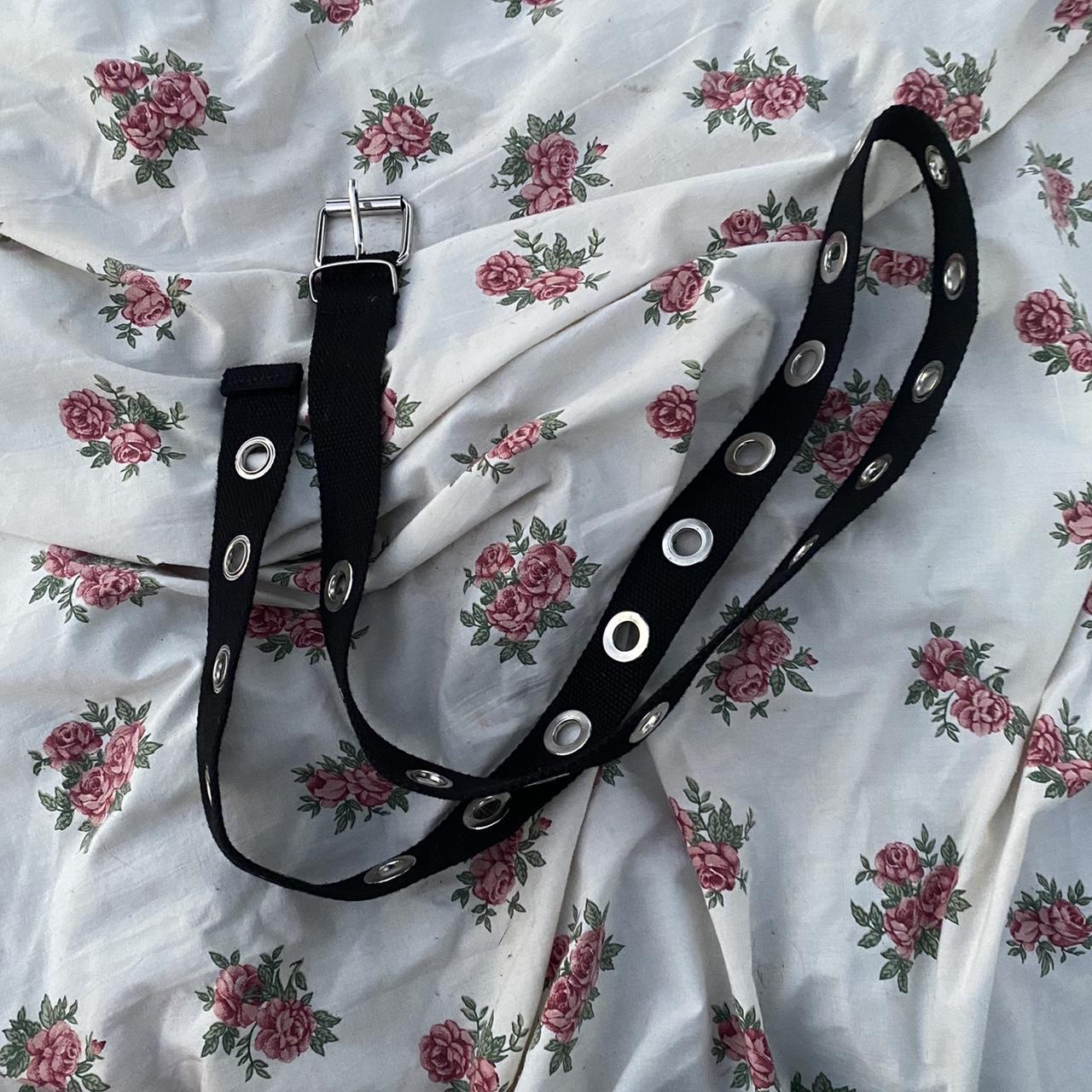 Target Women's Black and Silver Belt Depop