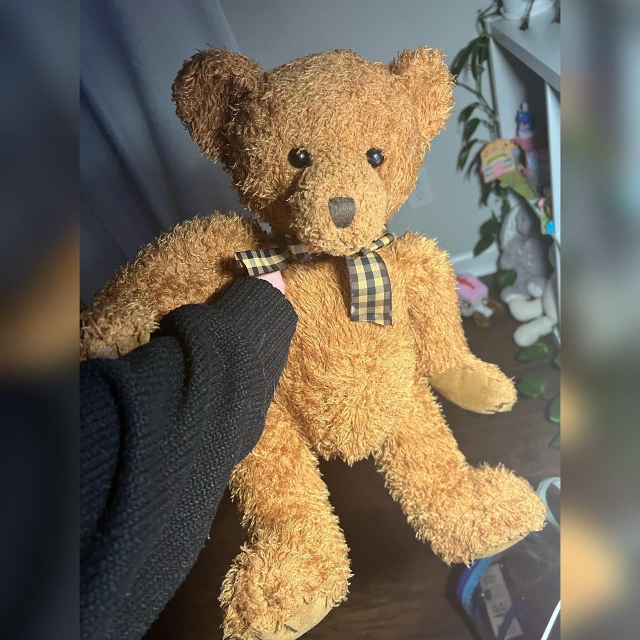 Russ Berrie Teddy Bear Wellington 17” Brown Bear 🐻... - Depop