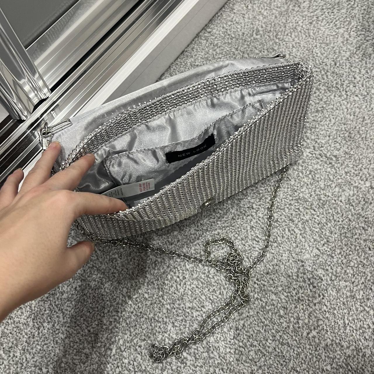 Silver bag new look on sale