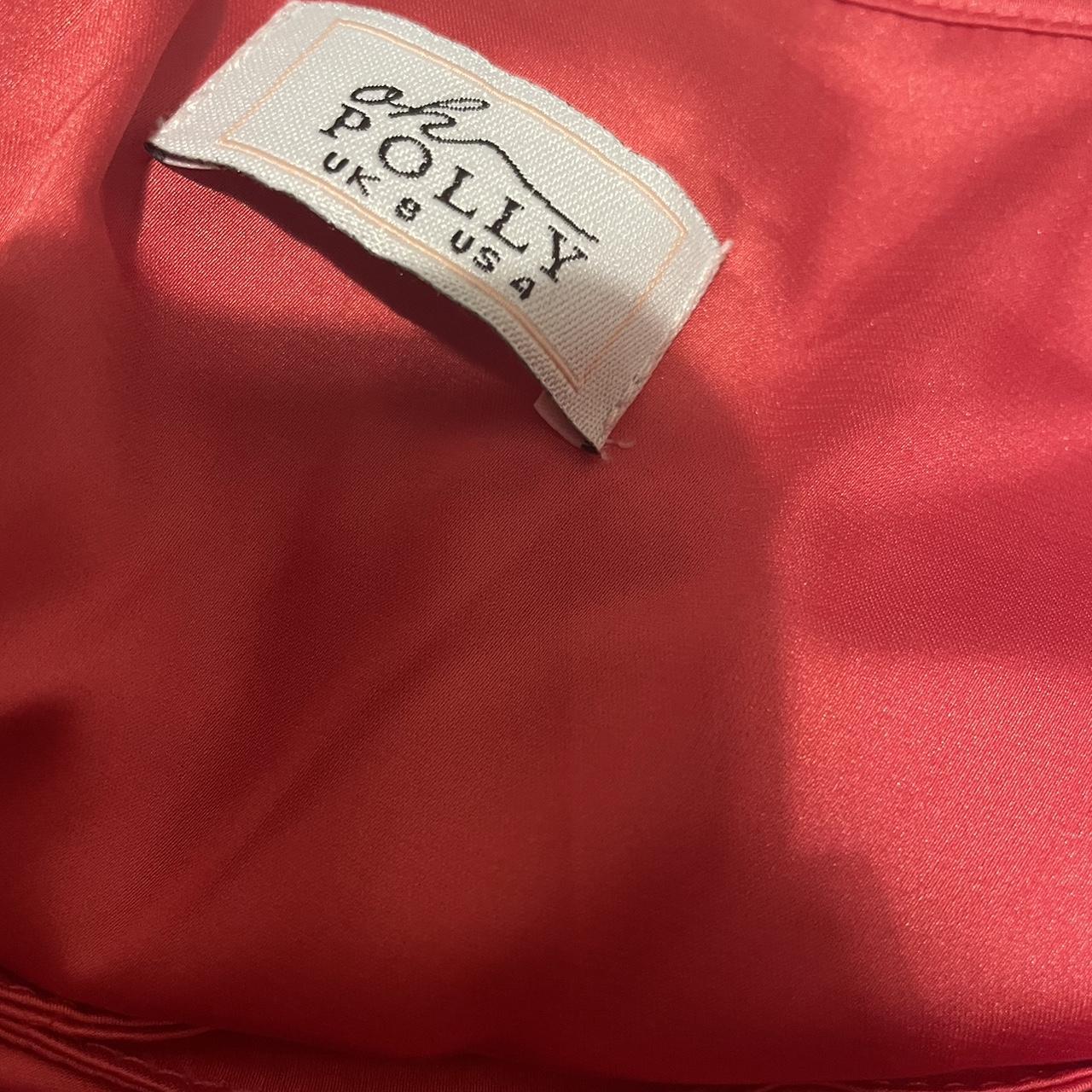 backless pink satin oh polly dress size 8 in... - Depop