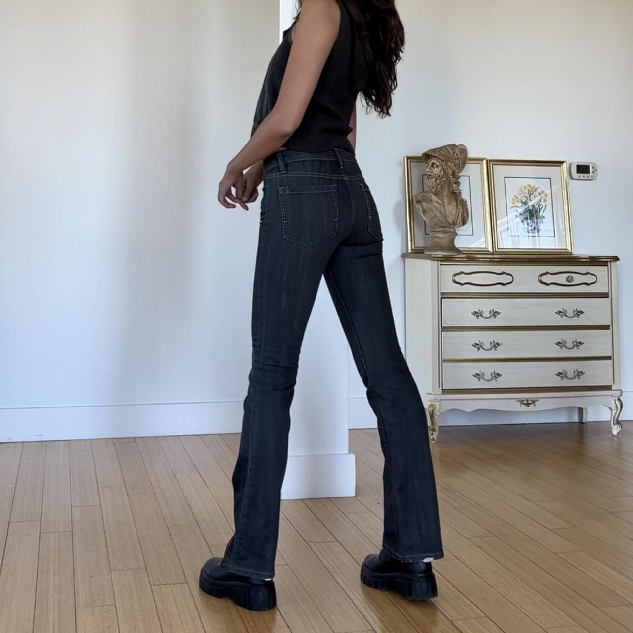 Flattering vintage y2k low rise bootcut style jeans... - Depop