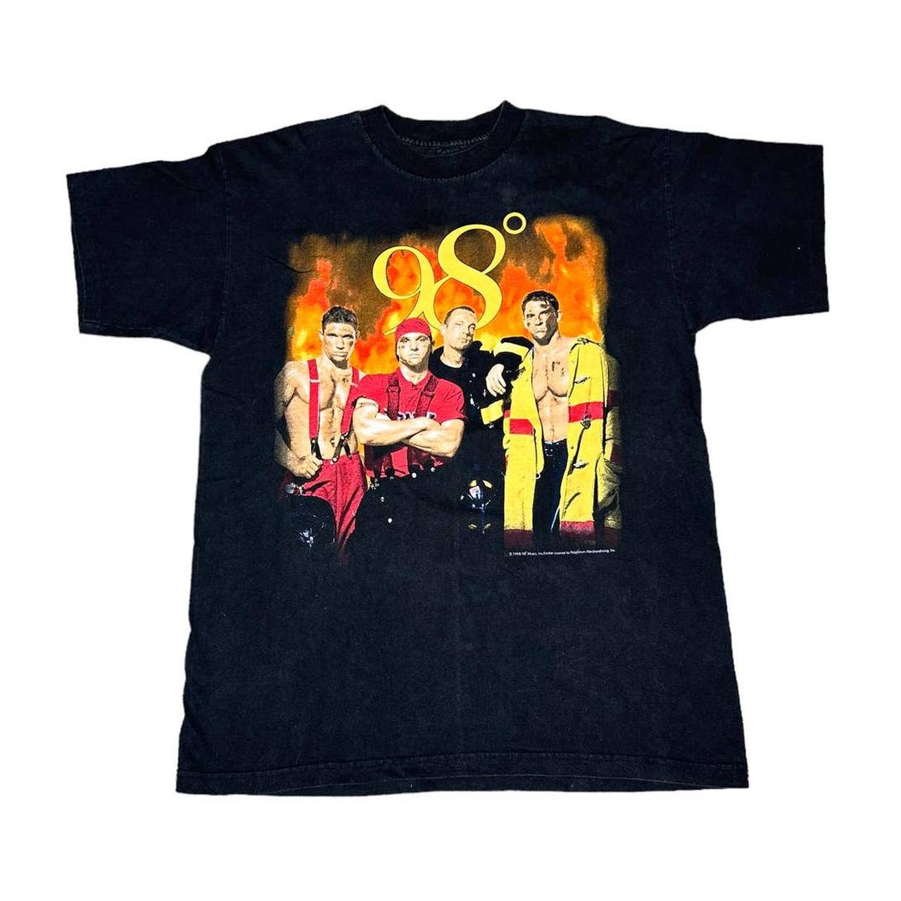 Vintage 90s 98 Degrees Tour Shirt Size: XL In great - Depop