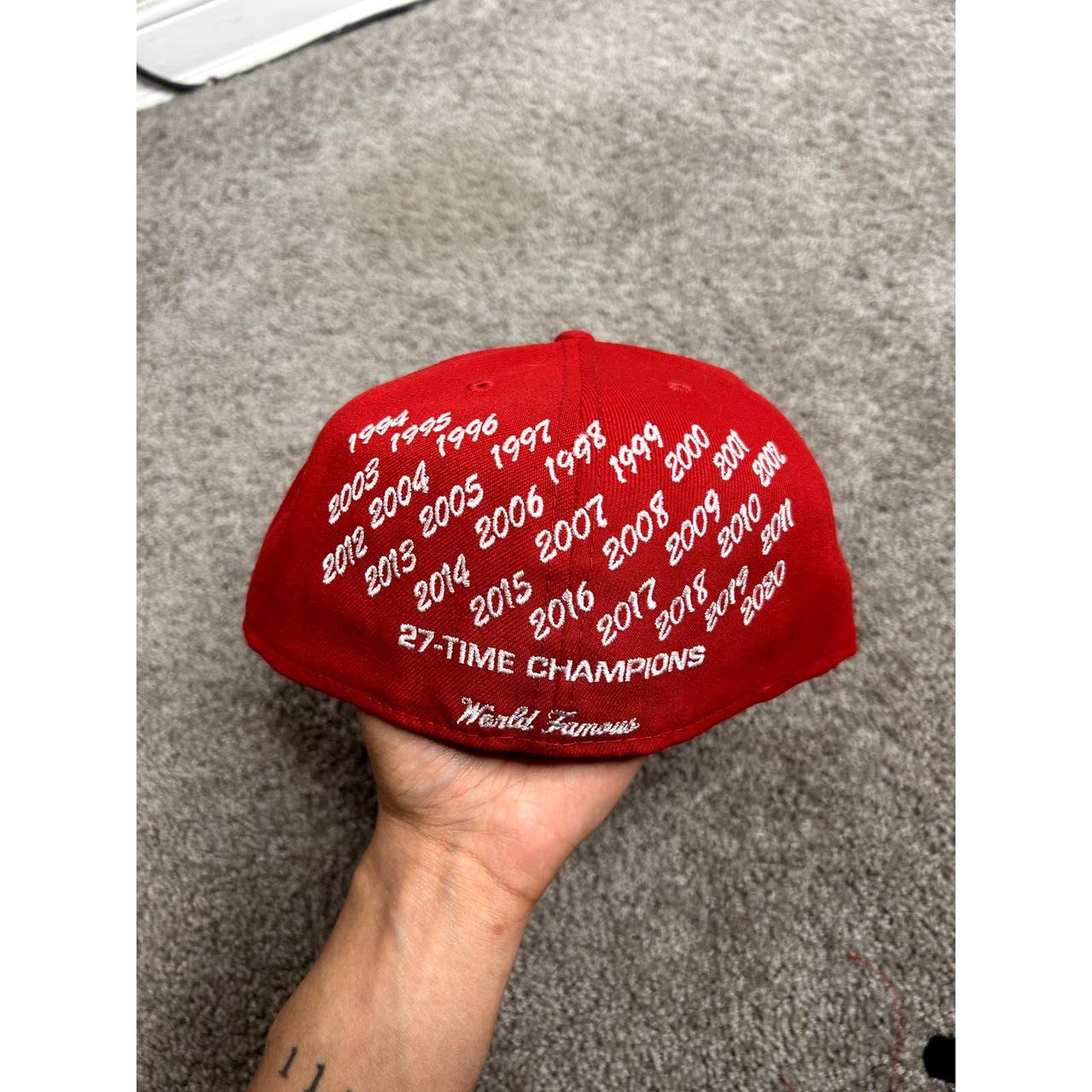 Supreme Champions Box Logo New Era Fitted Hat Size:... - Depop