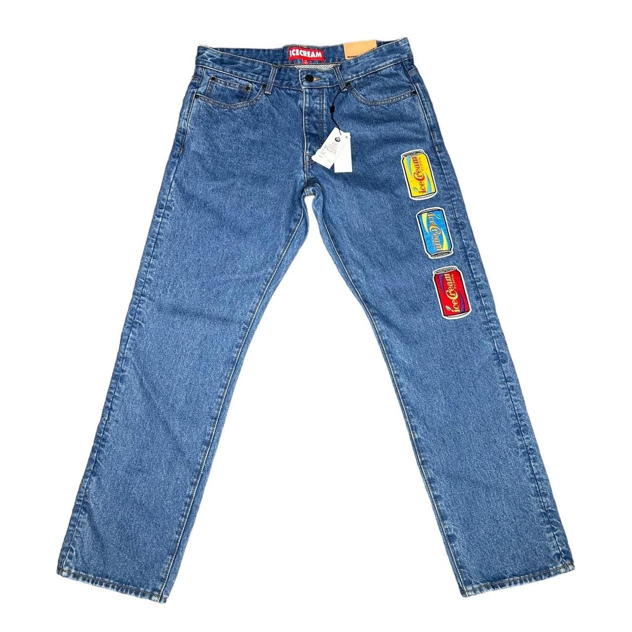 Ice Cream Bbc Fountain Patchwork Jeans Size Depop