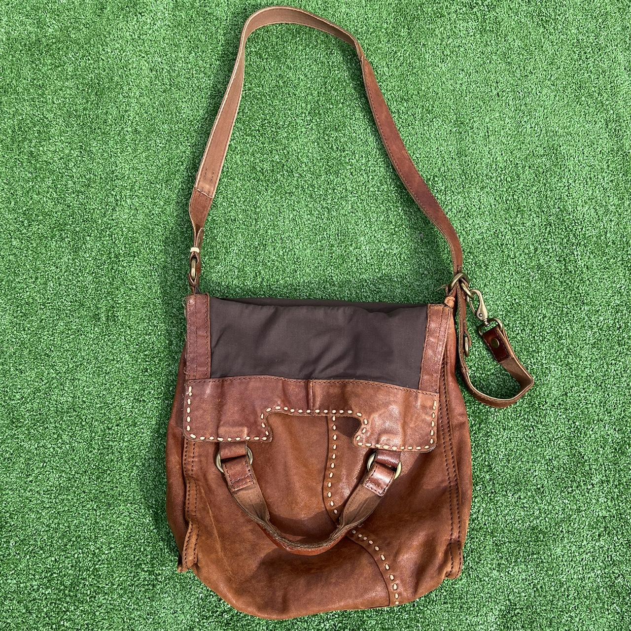 LUCKY BRAND Leather Purse PATCHWORK Shoulder Bag Patchwork Hobo | eBay