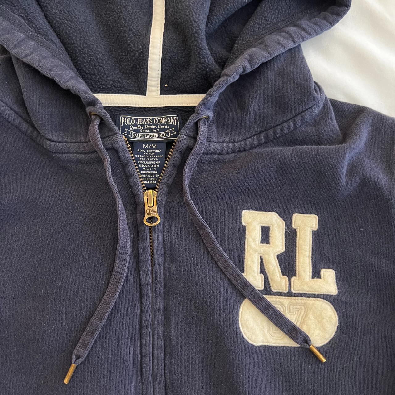 Polo Ralph Lauren Womens Navy Hoodie Depop 9059