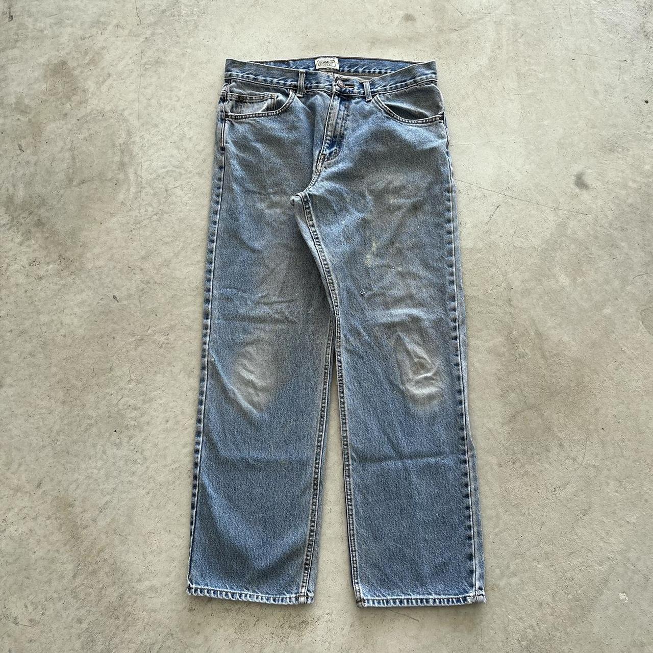 American Vintage Men's Blue Jeans | Depop