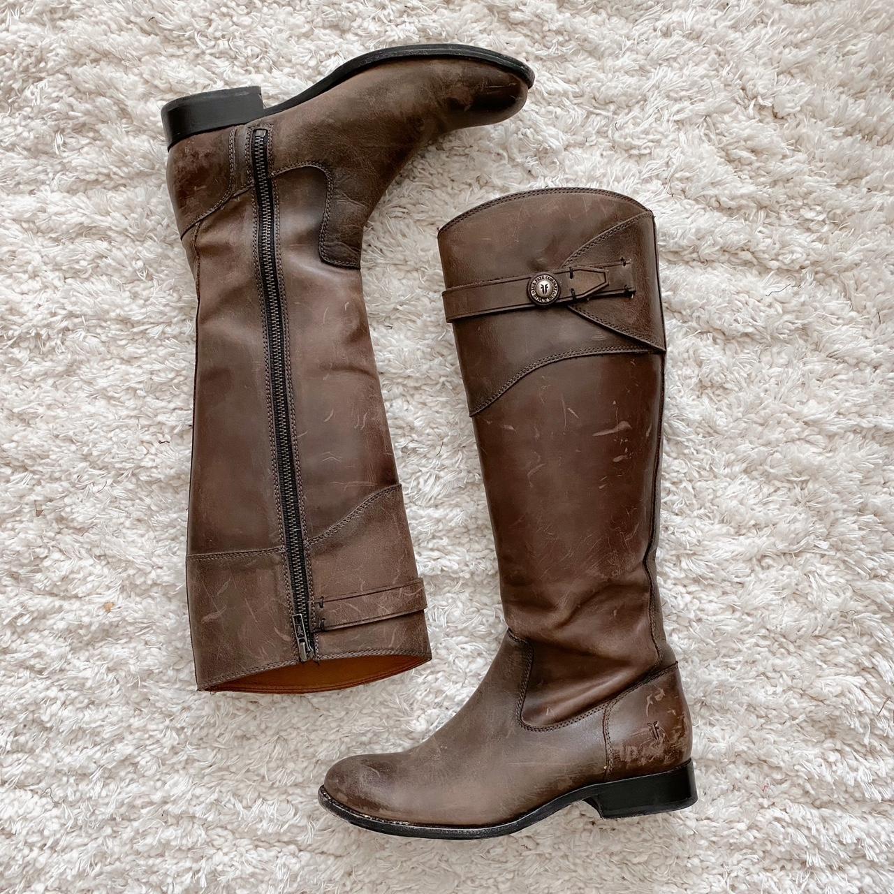 Frye molly sale button tall cognac