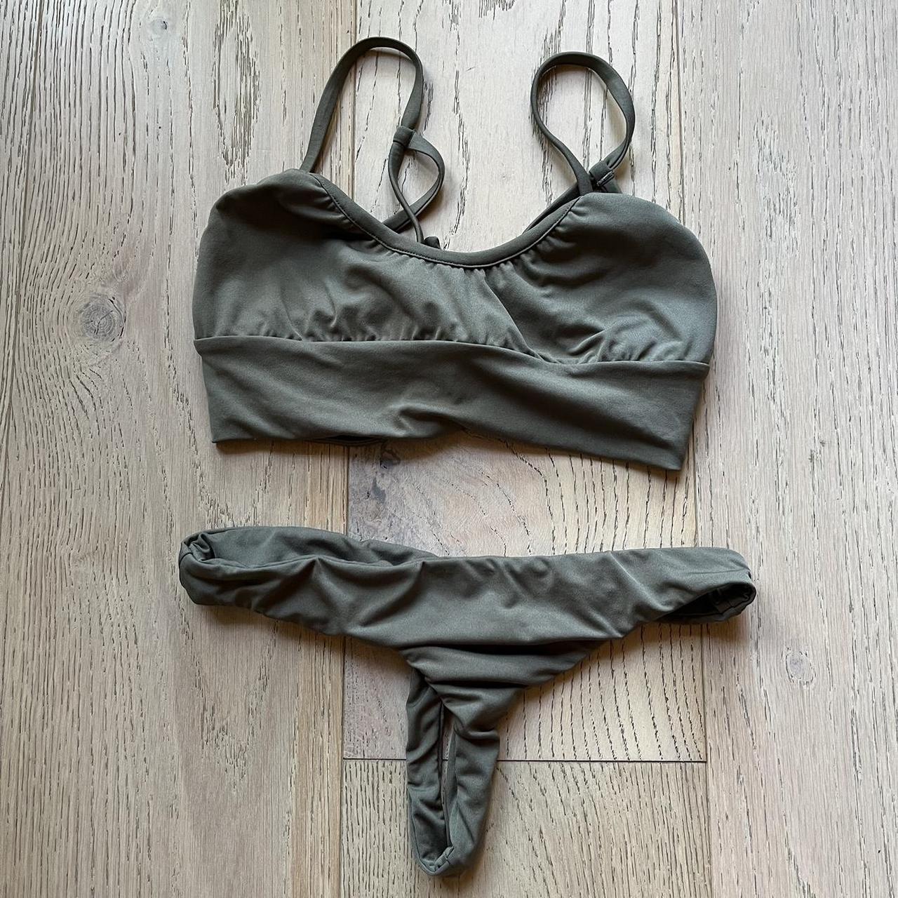 Gooseberry swim sports bra style bikini Thong... - Depop