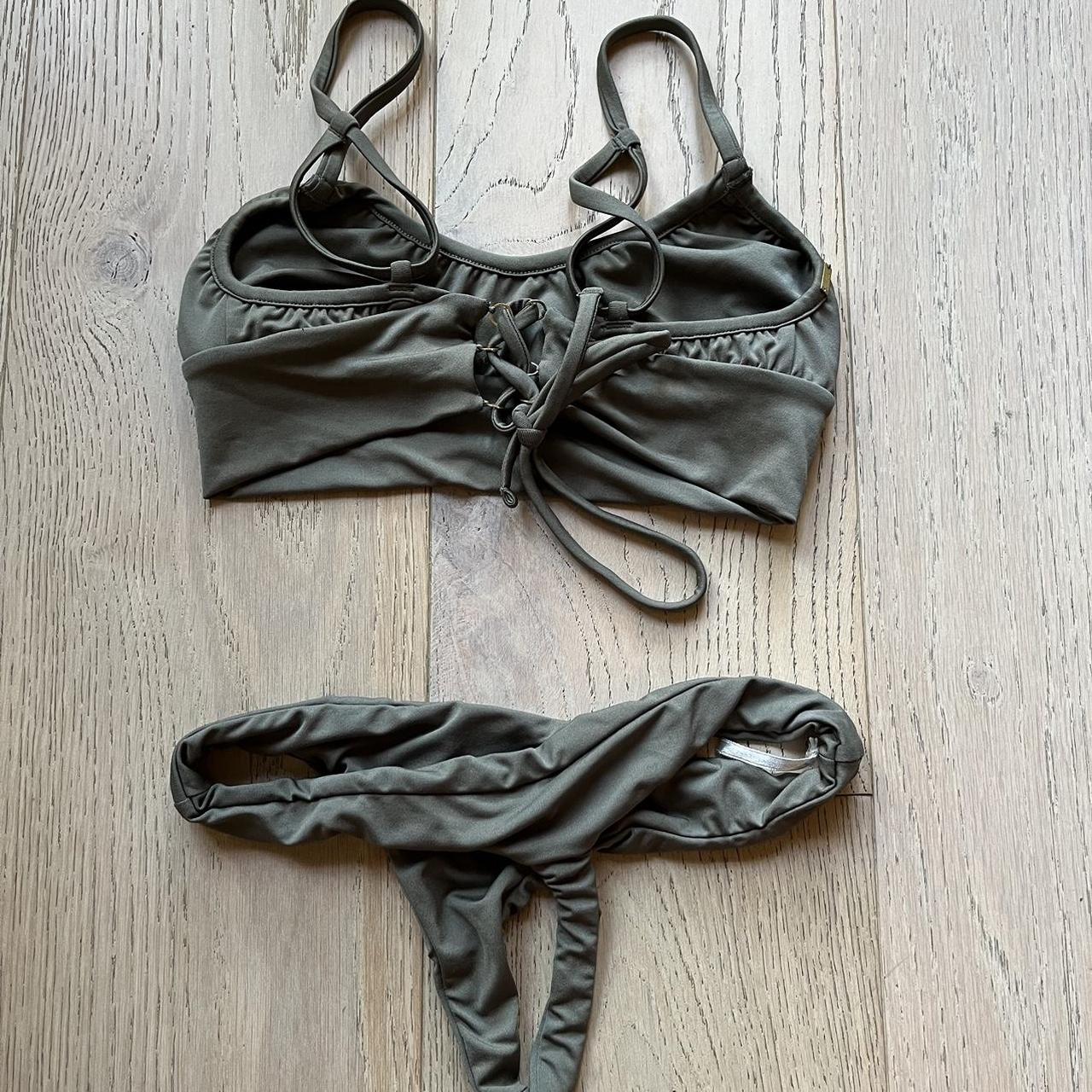 Gooseberry swim sports bra style bikini Thong... - Depop