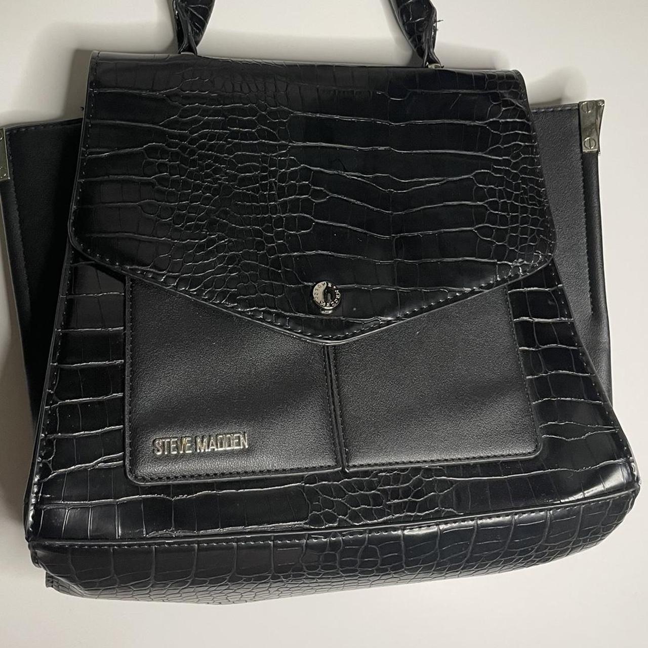 Steve Madden- black crossbody/ shoulder bag - Depop