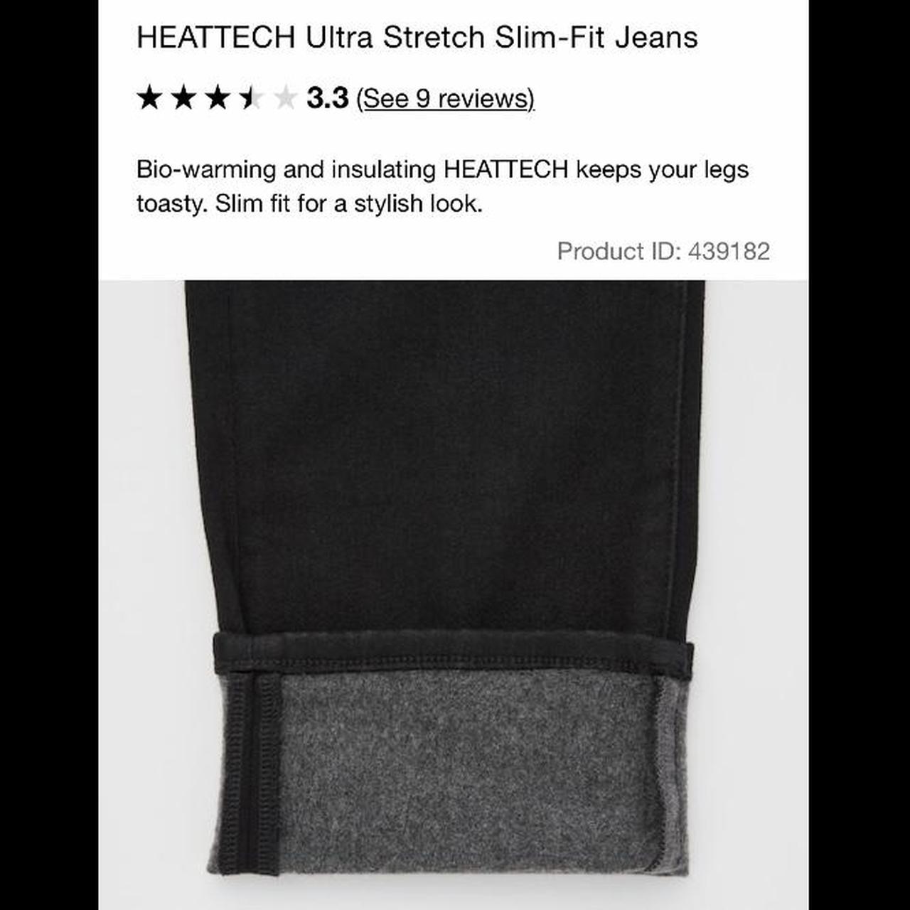 Uniqlo heat tech jeans in dark brown ~ sort of like - Depop