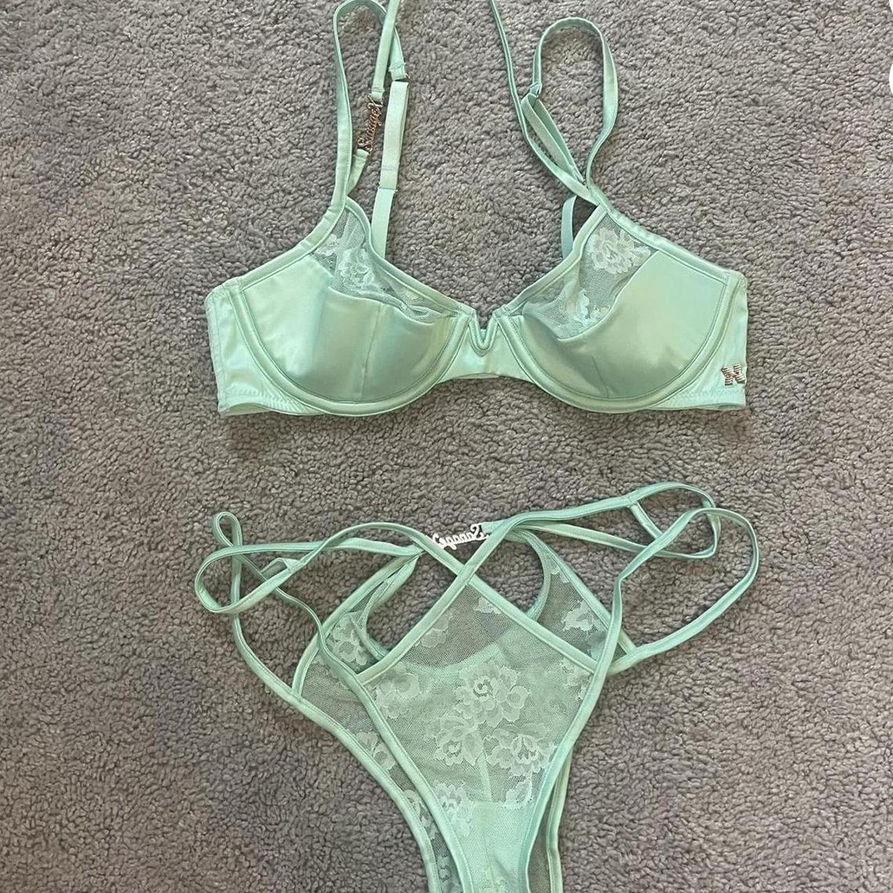 Savage x Fenty bra and panty set Bra: 34B and panty:… - Depop