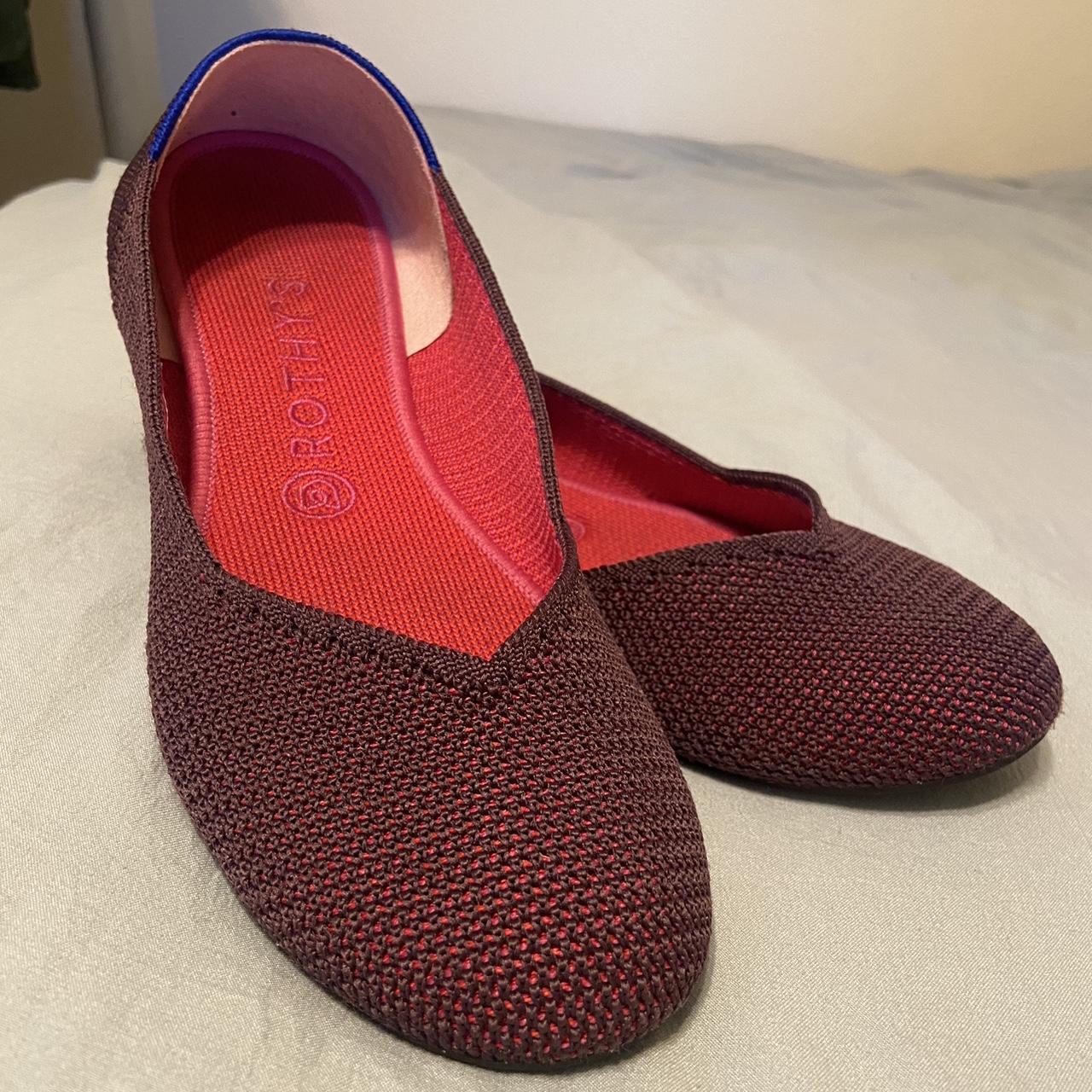 Rothy's Flats Pink and Made from Depop