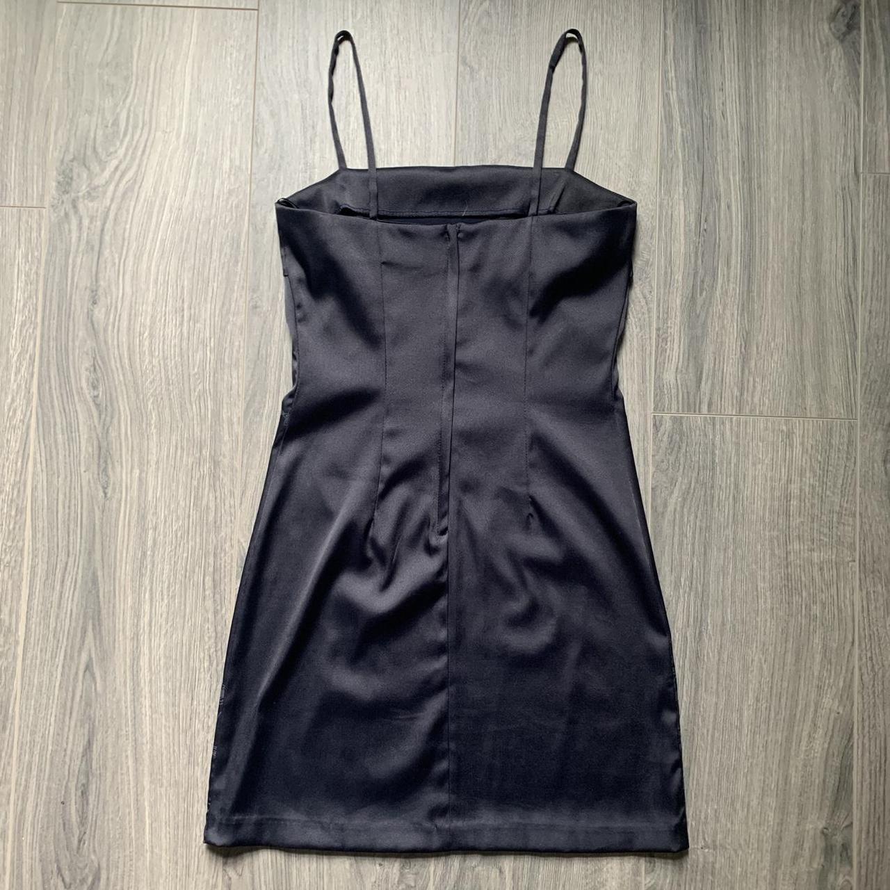 Y2K black semi formal mini dress - listed as a size... - Depop