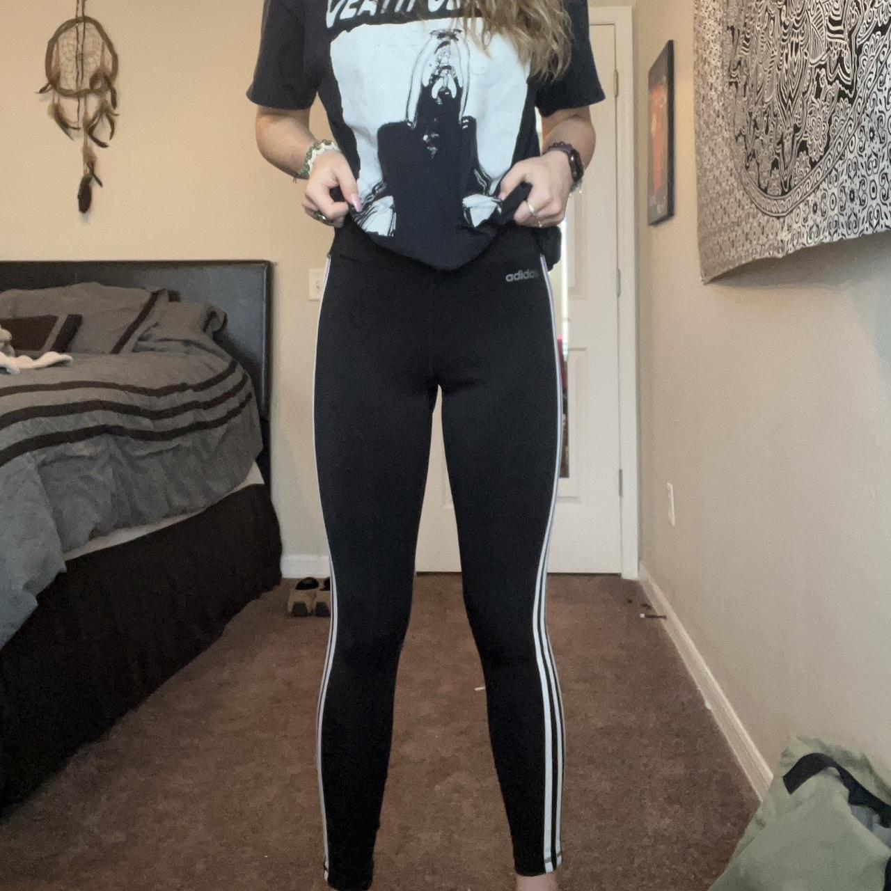 Black Adidas leggings. Brand new just too big im